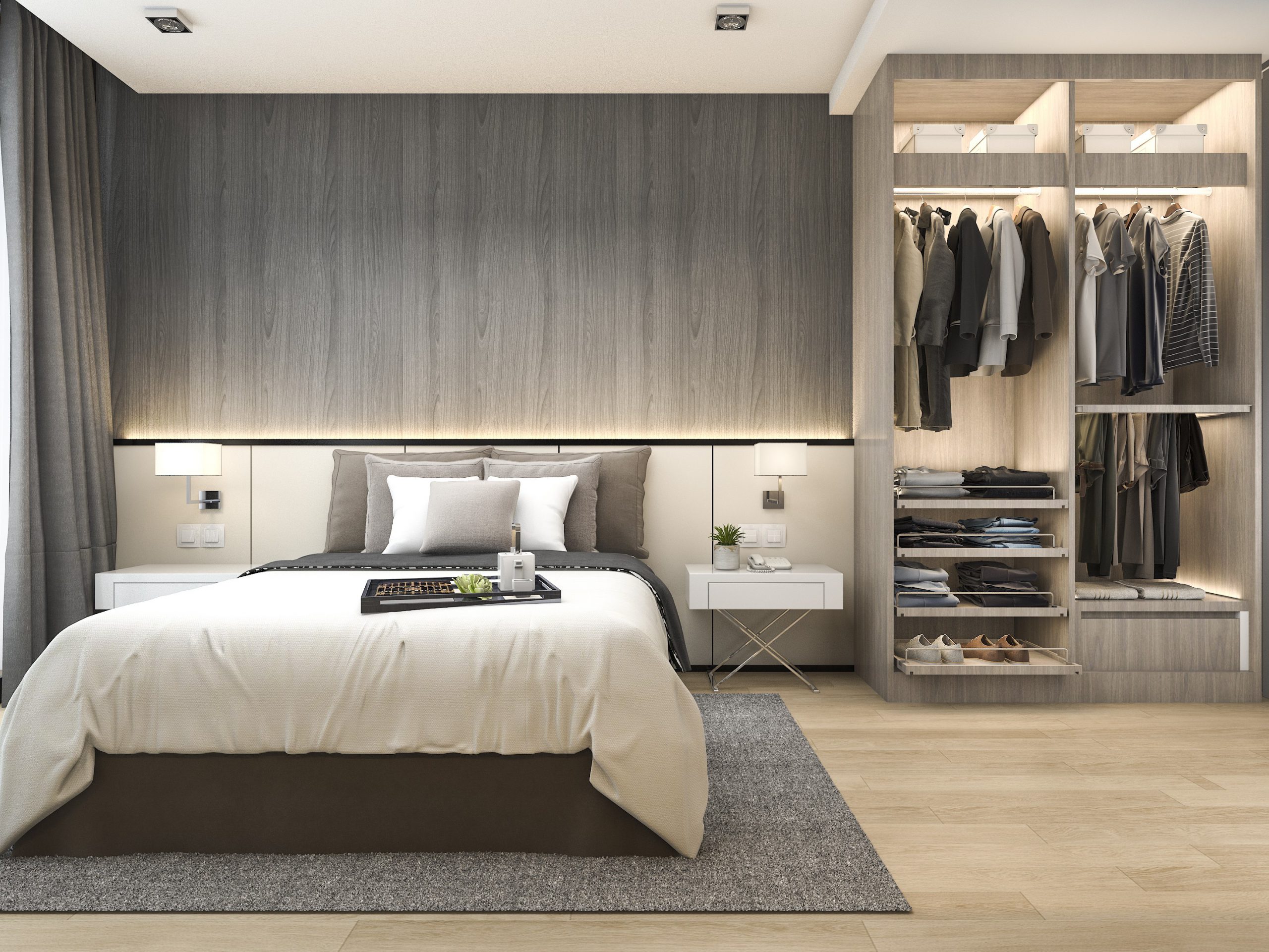 עיצוב חדר שינה מודרני