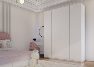 ארון ילדים יוקרתי דגם נעה | 4 דלתות 160 ס